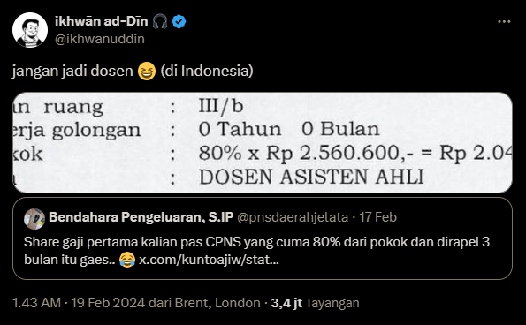 Gaji Dosen