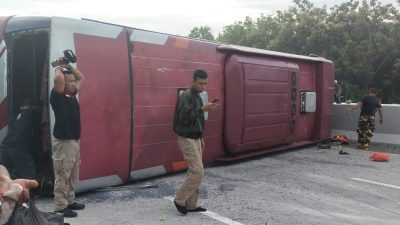 Pulang dari Kampanye Ganjar-Mahfud di Jakarta, Bus Satgas Partai Hanura Kecelakaan di Tol Sragen-Ngawi, Begini Kronologinya