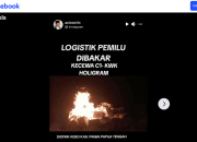 CEK FAKTA: Video Warga Bakar Kotak dan Surat Suara Pemilu di Distrik Kebo