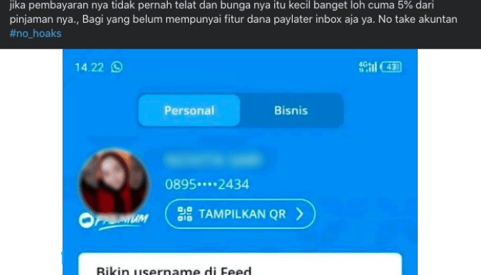 [HOAKS] Aplikasi Dompet Digital DANA Telah Memiliki Fitur Paylater
