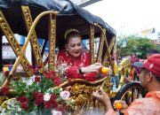 Meski Hujan Prosesi Kirab Dugderan Semarang Tetap Semarak, Ada Pasukan Berkudo hingga Gunungan Ganjel Rel