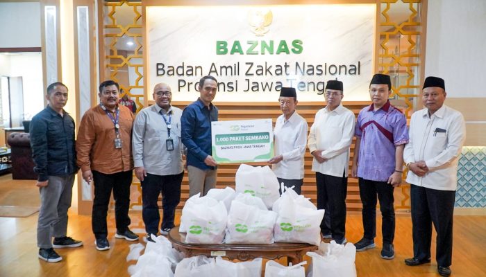 Pegadaian Kanwil Semarang Salurkan CSR 1.000 Paket Sembako Melalui Baznas Jateng