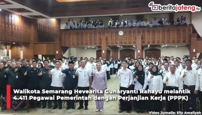 Video Ribuan PPPK Pemkot Semarang Dilantik