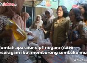 Video ASN Berseragam Ikut Serbu Sembako Murah untuk Masyarakat Umum