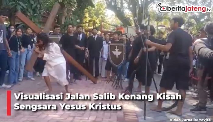Video Visualisasi Jalan Salib Kenang Kisah Sengsara Yesus Kristus