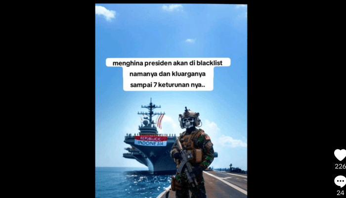 [HOAKS] Orang yang Menghina Presiden Akan Masuk Blacklist Beserta Keluarganya