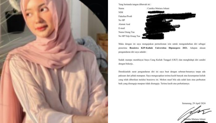 Gercep! Selebgram Asal Undip Viral Dapat KIP Kuliah Kini ‘Cabut’ Beasiswa