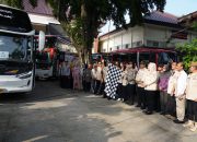 Lepas Keberangkatan Bus Mudik Gratis, Ini Pesan Walikota Semarang