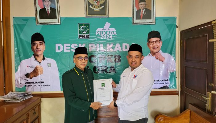Sekwil Partai Perindo Jateng, Ambil Formulir Pendaftaran Bacabup/Bacawabup Blora Perdana di DPC PKB