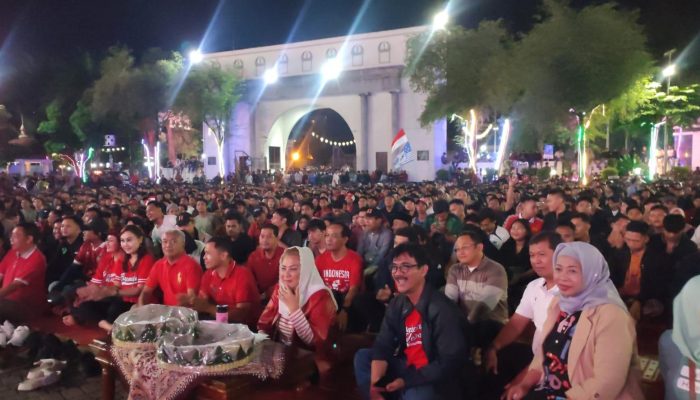 Tumpah Ruah Nobar Timnas U23 di Balaikota Semarang, Mbak Ita Janjikan Nonton Bareng Simpang Lima Jika Lolos Final