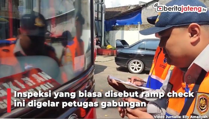 Video Inspeksi Angkutan Lebaran, 12 Bus Kena Tilang