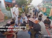 Video Tradisi Makan Tumpeng Bareng Sekampung saat Idul Fitri