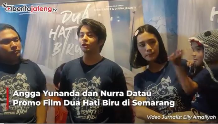 Video Angga Yunanda dan Aisha Nurra Datau Promo Film Dua Hati Biru di Semarang