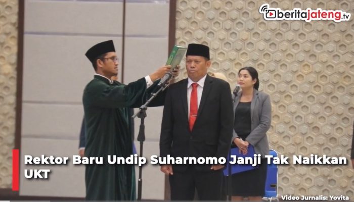 Video Baru Dilantik, Rektor Undip Suharnomo Janji Tak Naikkan UKT