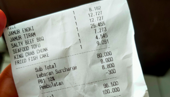 Viral Tagihan ‘Lebaran Surcharge’ 10 Persen di Restoran, Bolehkah Menolak?