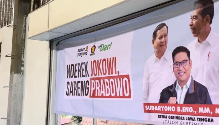 Baliho Pilgub Sudaryono Bersama Jokowi Ramai di Semarang, Tiru Strategi Pilpres 2024?