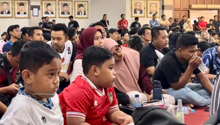 Cerita Nobar AFC U23 Pemprov Jateng, Euforia Berujung Kesedihan Warnai Gradhika Bhakti Praja