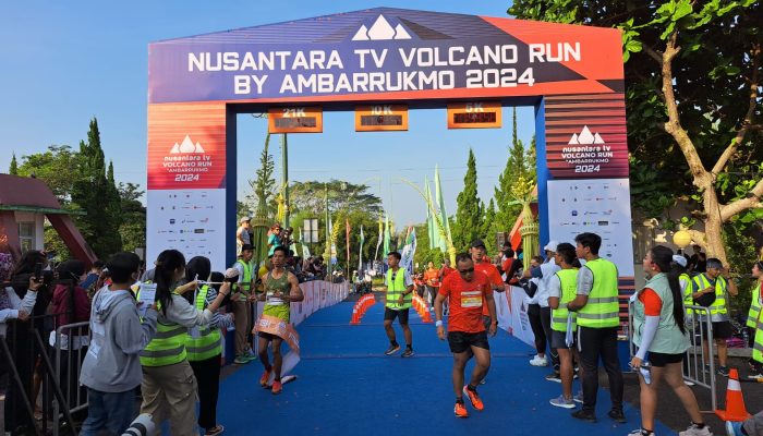 Nusantara TV Volcano Run By Ambarrukmo 2024, Semarak Lomba Lari dengan View Gunung Merapi