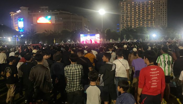 Antusias Masyarakat di Nobar Simpanglima, Mbak Ita Apresiasi Perjuangan Timnas Indonesia