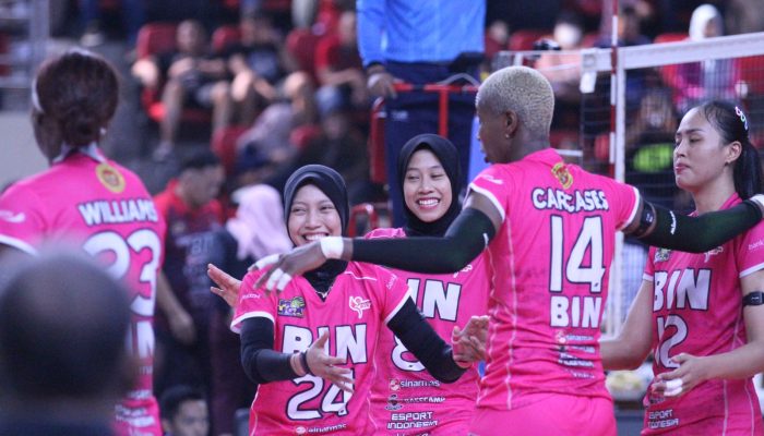 Tim Megawati, Jakarta BIN Kembali Alami Kekalahan Dari Popsivo di Proliga 2024 Semarang
