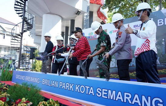 Groundbreaking Taman Brillian Park, Mbak Ita Berharap Jadi Ikon Baru RTH Kota Semarang