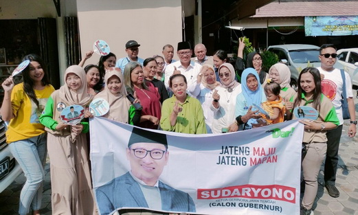 Pedagang Pasar Antik Solo Dukung dan Siap Menangkan Sudaryono di Pilgub Jateng
