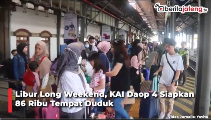 Video Libur Long Weekend, KAI Daop 4 Sediakan 86 Ribu Tempat Duduk