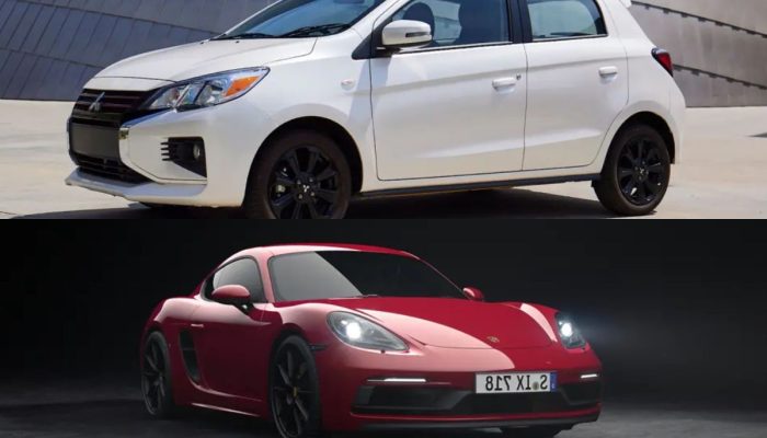 Mobil Sport Tak Melulu Unggul, Ini Perbandingan Adu Mesin Mitsubishi Mirage dan Porsche 718 Cayman