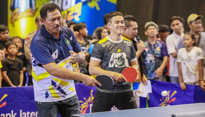 Ekshibisi Specta Jateng Pingpong 2024, Duet Nana Sudjana-Yon Mardiyono Kalahkan Abdel-Bedu