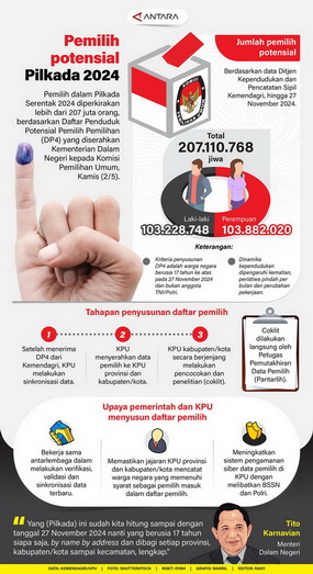 Pemilih Potensial Pilkada 2024