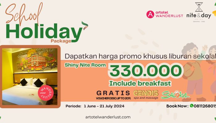 Lagi Nyari Okupansi untuk Liburan Sekolah? Nite & Day Hotel Semarang Tawarkan Promo Spesial Free Voucher Diskon Wisata
