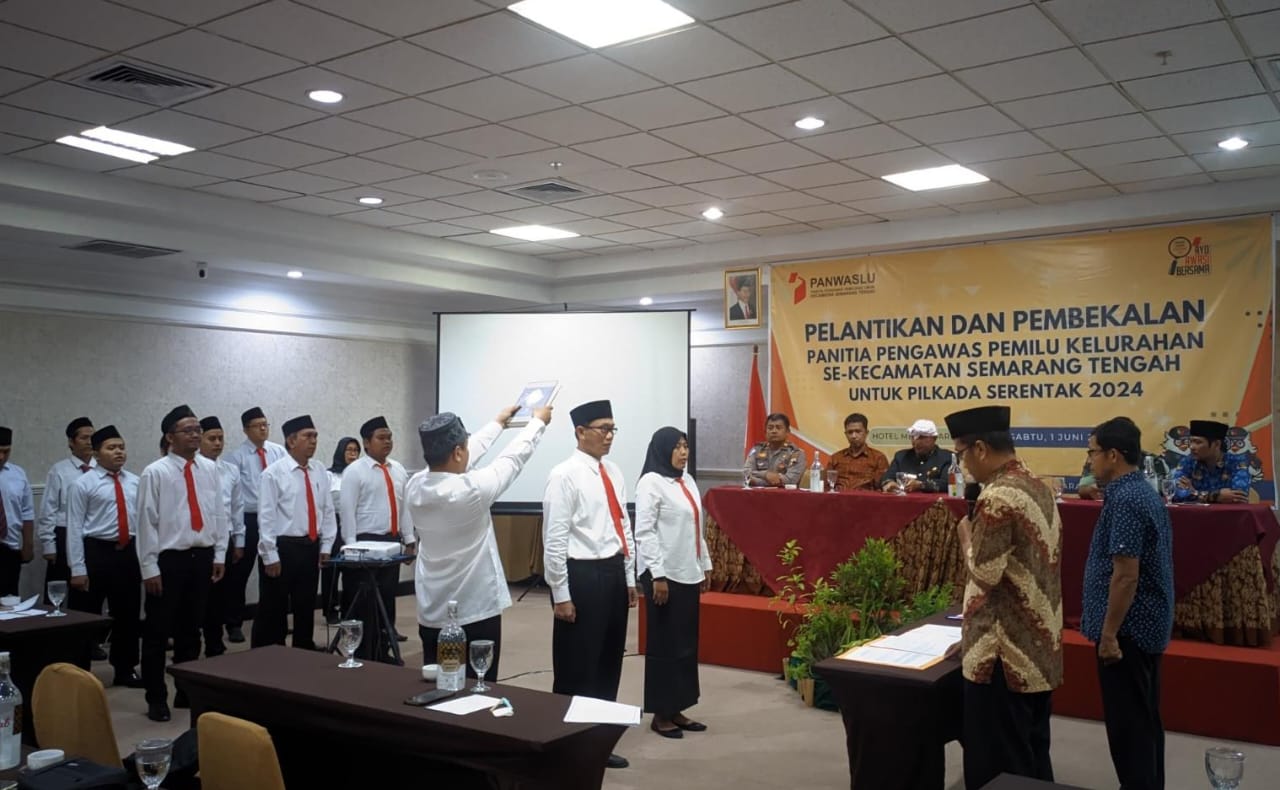 Resmi Dilantik, 177 Panwaslu Kelurahan di Kota Semarang Siapkan Jalankan Tugas