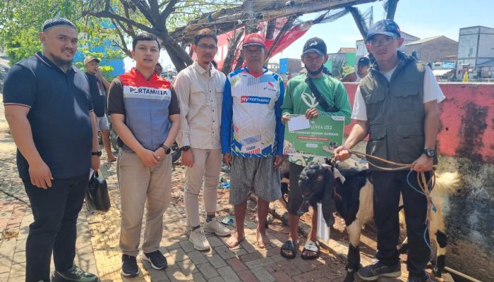 Perwira Patra Niaga Jawa Bagian Tengah Salurkan 152 Ekor Hewan Kurban