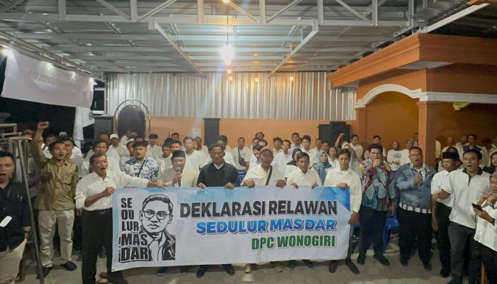 Kukuhkan Relawan Sedulur Mas Dar di Wonogiri, Nyatakan Dukungan Sudaryono Jadi Gubernur Jateng