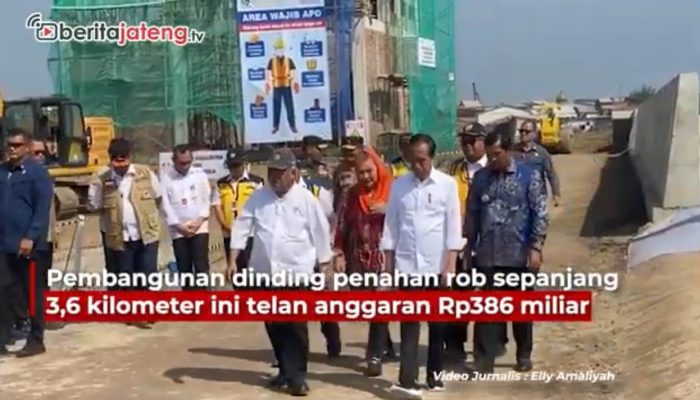 Video Jokowi Cek Proyek Penanganan Rob Rp386 Miliar di Semarang