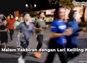 Video Komunitas Blora Berlari Isi Malam Takbiran dengan Lari Keliling Kota