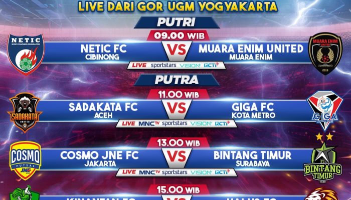 Cosmo JNE FC Hadapi Bintang Timur Surabaya, Jangan Sampai Ketinggalan Liga Futsal Profesional 2023/2024!