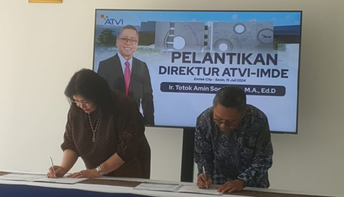 Usung Semangat Adaptif, Kreatif, dan Kompetitif, ATVI Lantik Totok Amin Soefijanto Jadi Direktur Baru