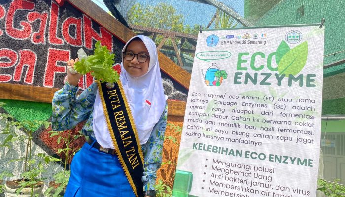 Jadi Duta Remaja Tani, Siswi SMPN 39 Semarang Ini Patahkan Stigma Anak Muda Ogah Bertani