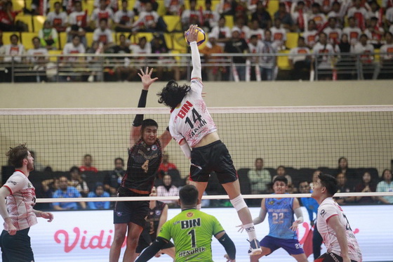 STIN BIN Akhirnya Raih Kemenangan Perdana di Final Four Proliga 2024
