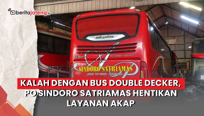 Video Kalah dengan Bus Double Decker, PO Sindoro Satriamas Hentikan Layanan AKAP