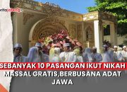 Video Sebanyak 10 Pasangan Ikut Nikah Massal Gratis, Berbusana Adat Jawa