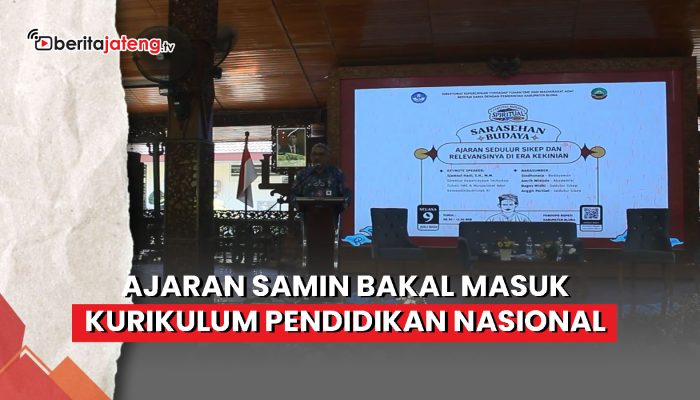 Video Ajaran Samin Bakal Masuk Kurikulum Pendidikan Nasional