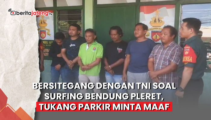 Video Cekcok dengan Anggota TNI Soal Larangan Seluncur di Bendung Pleret, Berujung Tukang Parkir Minta Maaf