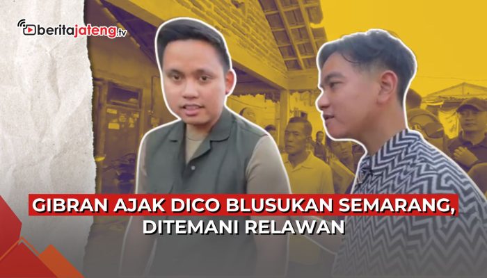 Video Gibran Ajak Dico Blusukan Semarang, Endorse Pilwalkot?