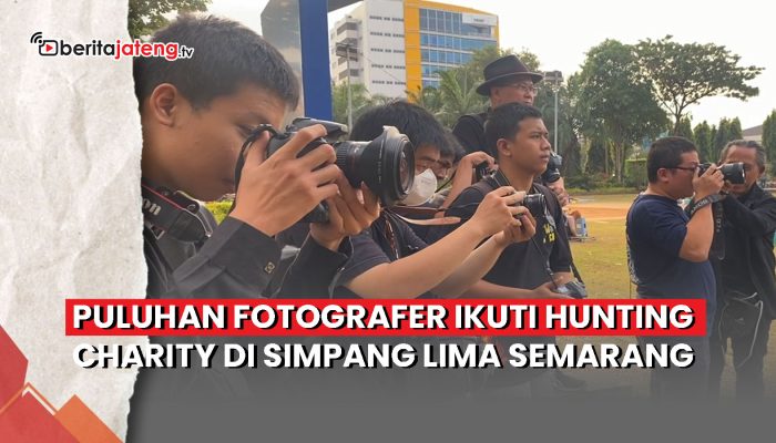 Video Puluhan Fotografer Ikuti Hunting Charity di Simpang Lima Semarang