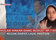 Video Simulasi Makan Siang Budget Rp.7.500, Nggak Dapat Lauk Protein