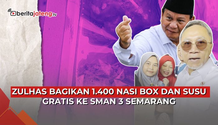 Video Zulhas Bagikan Ribuan Nasi Kotak Makan Bergizi Gratis ke Siswa SMAN 3 Semarang