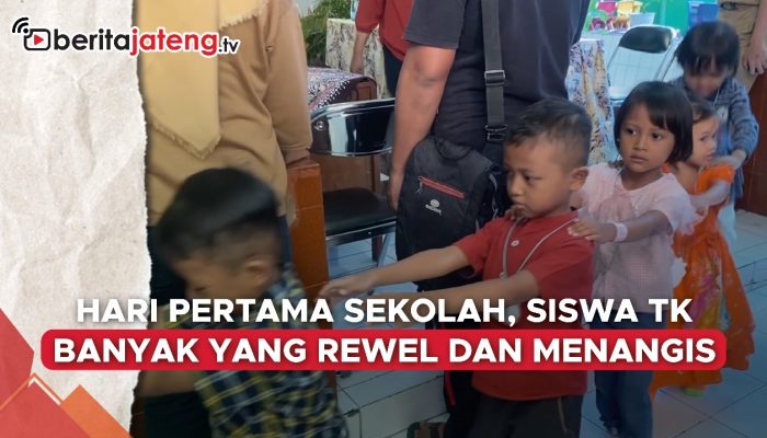 Video Hari Pertama Masuk Sekolah, Siswa Rewel dan Menangis