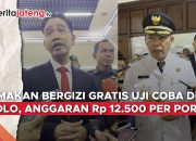 Video Makan Bergizi Gratis Uji Coba di Solo, Anggaran Rp 12.500 per Porsi